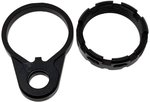 Fortis Manufacturing QD End Plate and Castle Nut Combo 6061 Aluminum Black Anodized