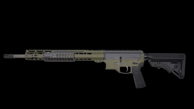 Bilson Arms BA-15FC 6mm ARC 18 Inch Rifle Sniper Gray/Green