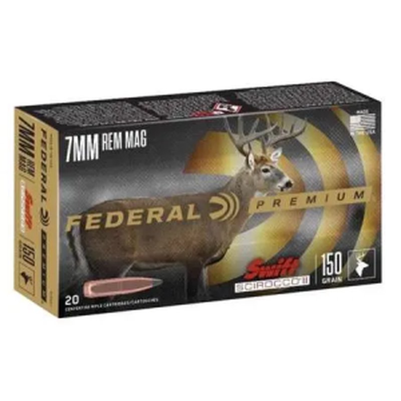 Federal Premium P7RSS1 7mm Rem Mag 150gr Swift Scirocco II Ammunition