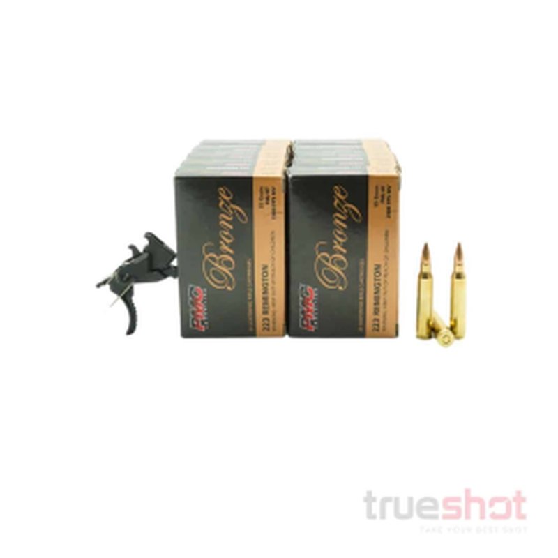 Hiperfire Hipertouch Reflex Trigger 2.5/3.5 lb AR-15 Single Stage Curved Bundle with 200 Rounds Ammo