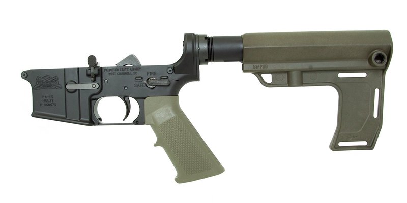 PSA AR15 Complete MFT Battlelink Classic Lower, Olive Drab Green