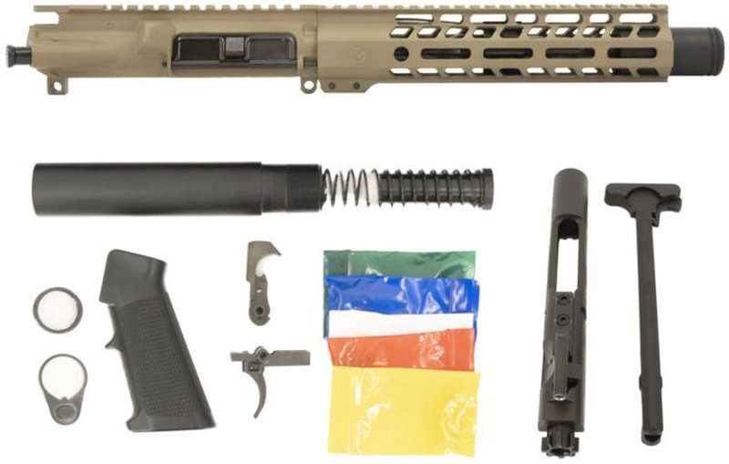 Ghost Firearms Upper Receiver, Pistol Lower Parts Kit, .300 Blackout, 10.5in Pistol, Moly Steel Barrel, 1-8 Twist, M-LOK Free Float Hand Guard