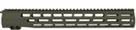 Grey Ghost Precision AR-10 M-LOK Handguard 15 in Olive Drab Cerakote