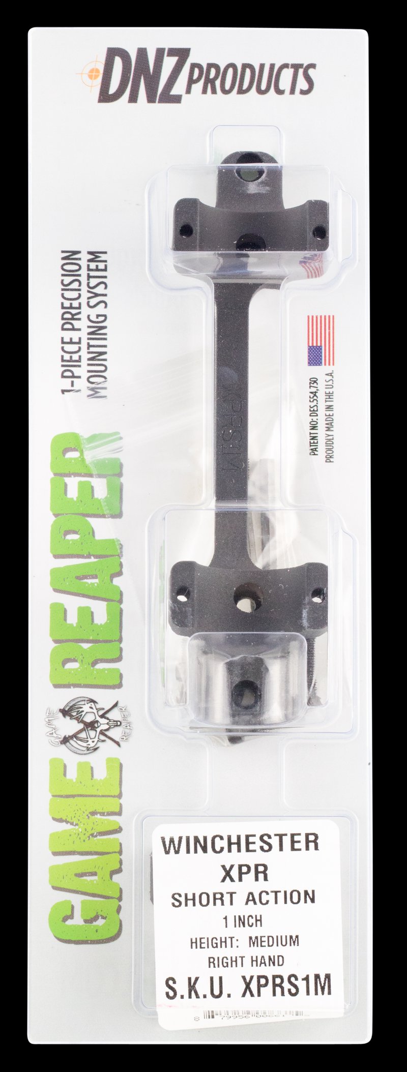 DNZ XPRS1M Game Reaper Winchester Scope Mount Ring Combo Matte Black 1
