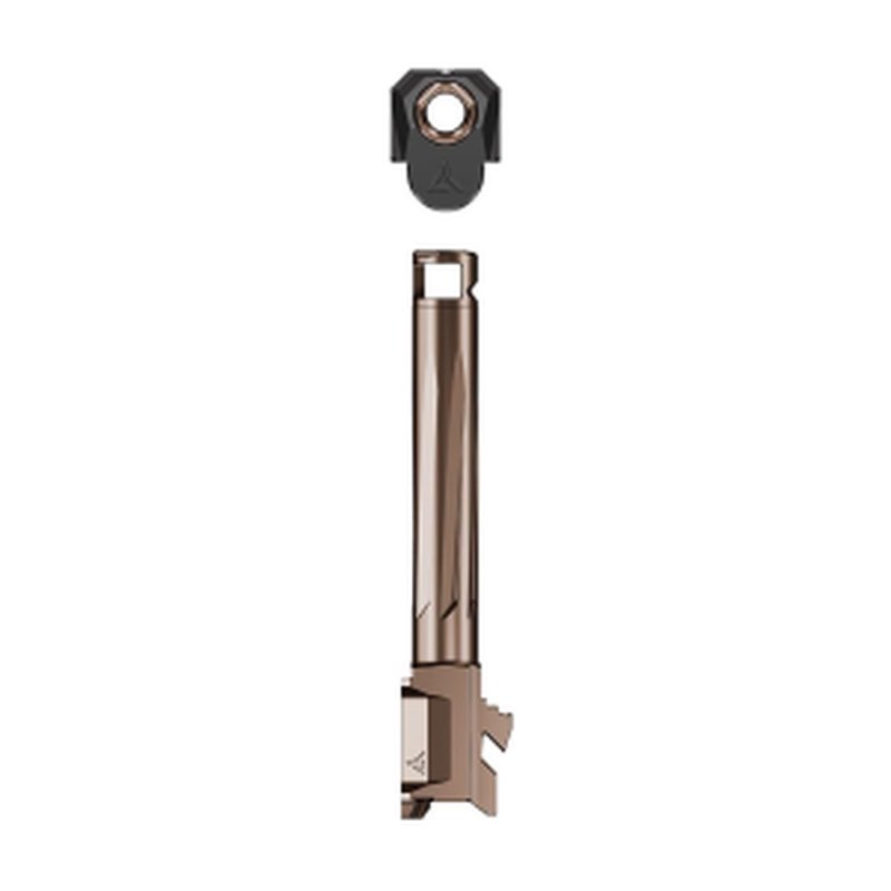 Radian Afterburner + Ramjet combo ported barrel compensator for Glock Gen 6 17 Bronze