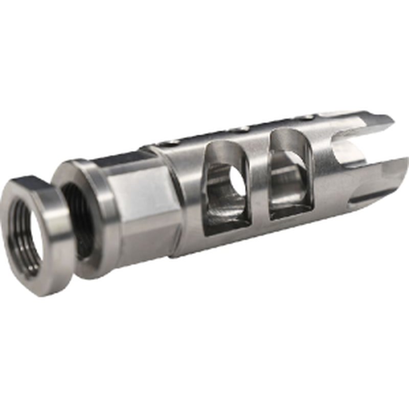 Fostech Strake Brake for .223/5.56 AR-15 Rifles - 1/2X28 Thread Pitch - Stainless Steel Finish - 2503-SS-5.56