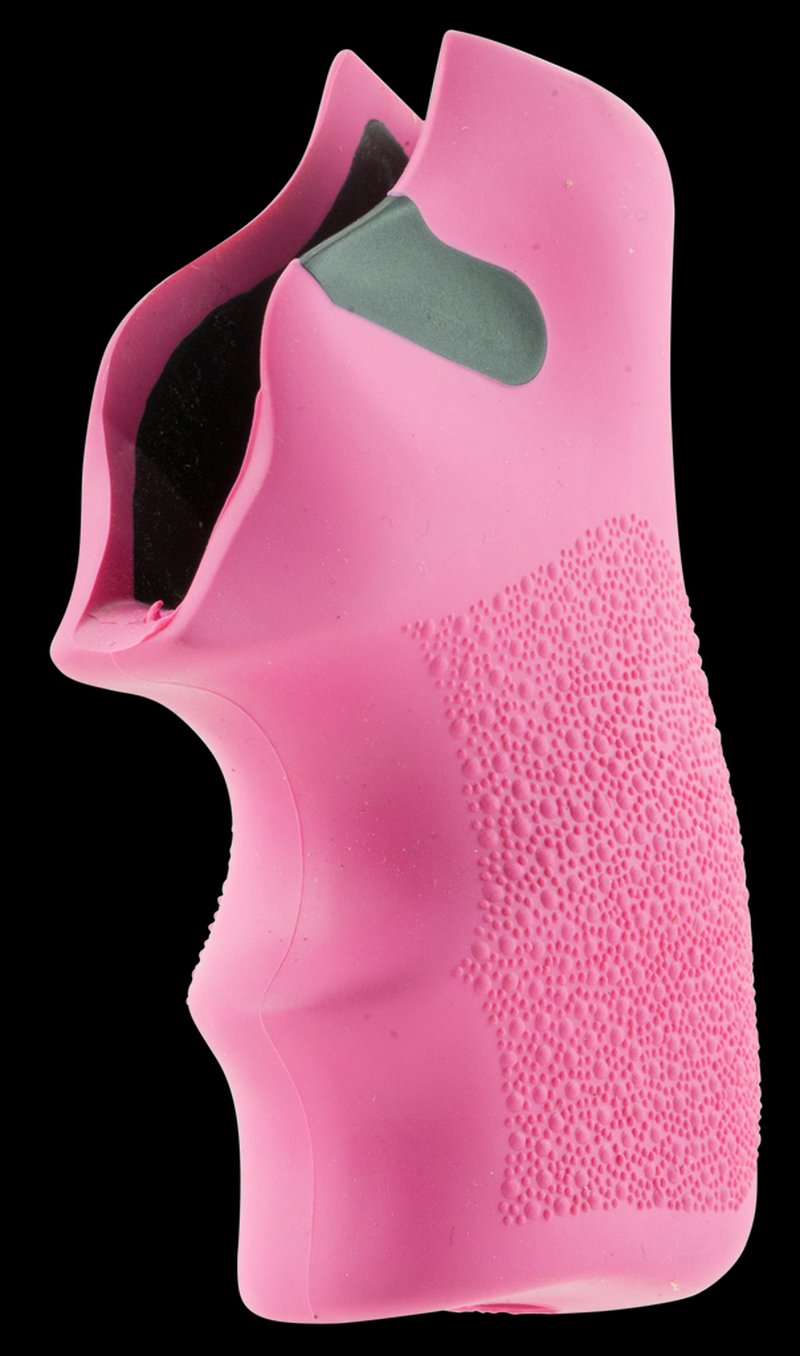 Hogue Tamer Rubber Grip Ruger LCR LCRx Pink Cobblestone Finger Grooves 78027