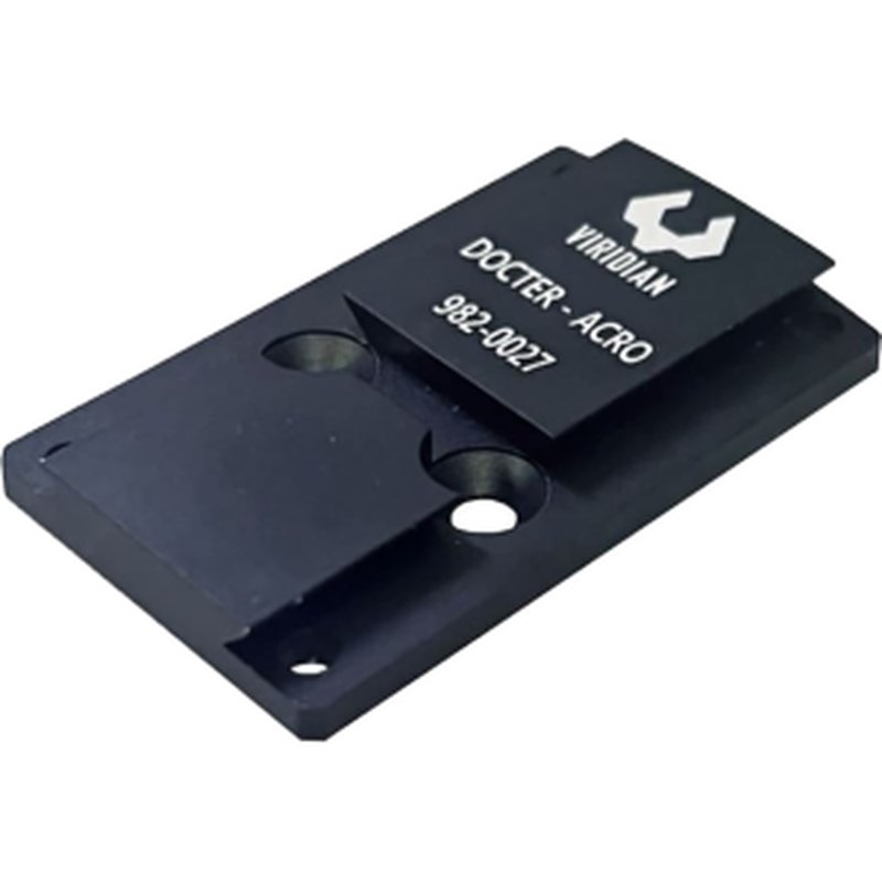Viridian RFX45 Docter Footprint Mounting Adapter 6061 Aluminum Black Anodized