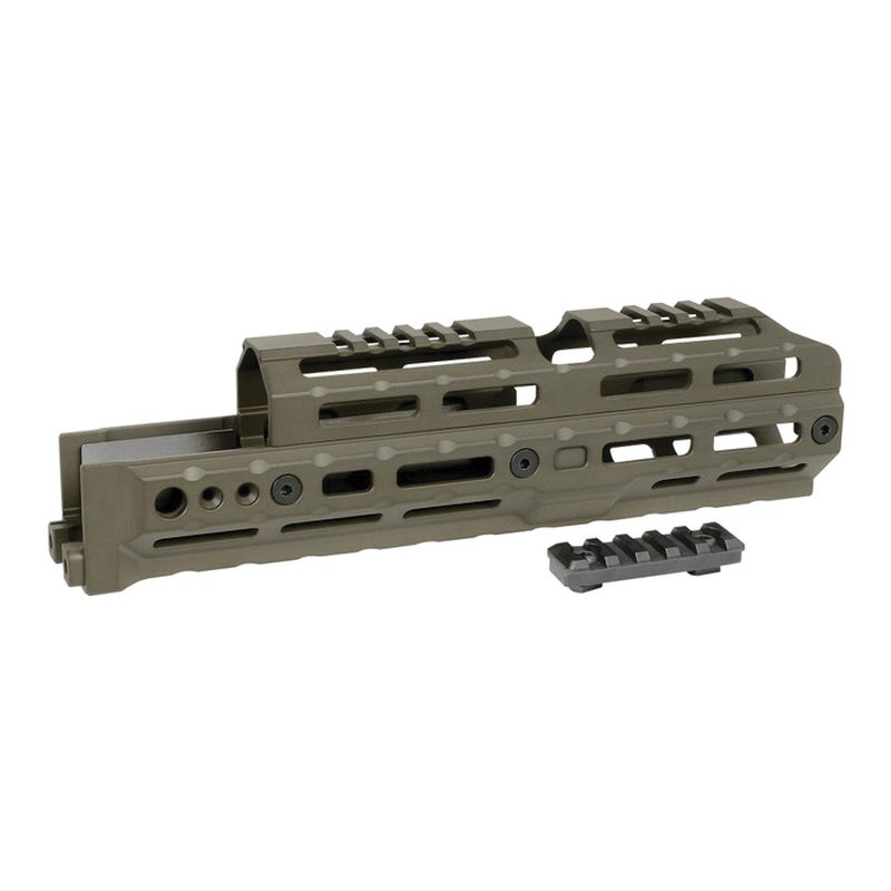 Midwest Industries AK Alpha 2-Piece Drop-In M-LOK Handguard 10in, OD Green
