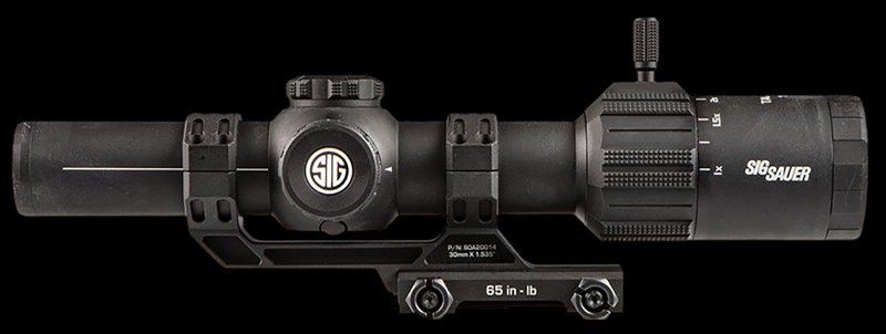 Sig Sauer Tango-MSR 1-6x24mm LPVO Scope 30mm Tube Illuminated BDC6 Reticle