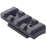 JP Enterprises 2" Picatinny Direct-Thread Modular Rail, Black Aluminum (AR-15)
