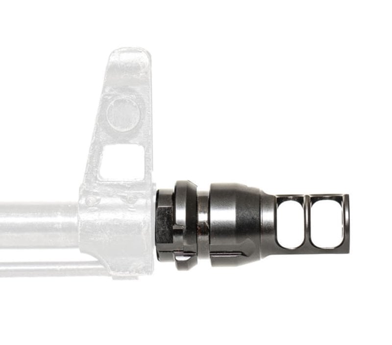 JMac Customs 2C 14-1LH Face Muzzle Brake w/ Keymount - KeyMicro RRD-2C-14F-KM