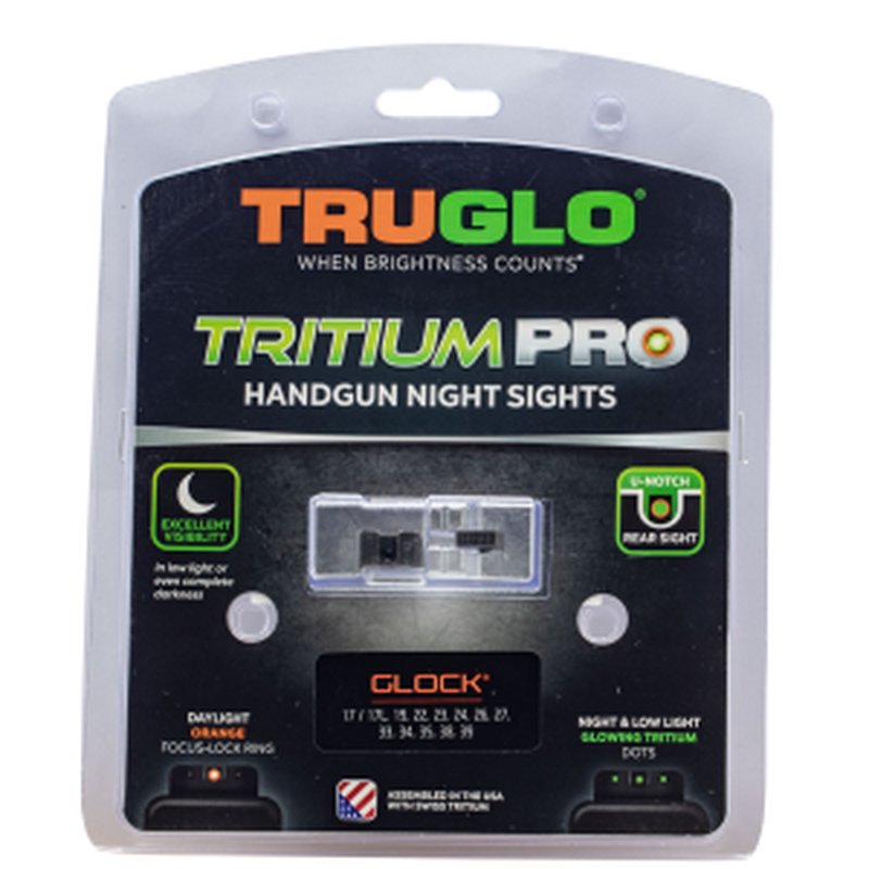 TruGlo TG231G2C Tritium Night Sights for Glock High Set ORN