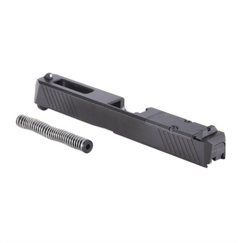 Brownells Glock 43 Complete Slide Assembly Window Ported Barrel 416 Stainless Black Nitride