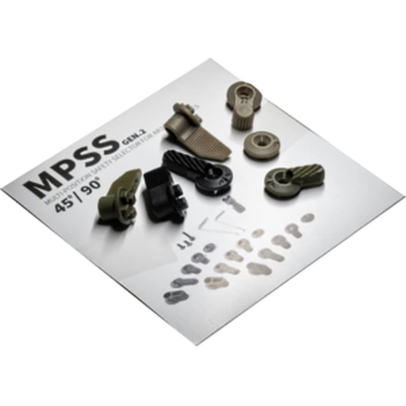 Hera Arms MPSS Multi-Purpose Safety Selector Kit AR-15 Polymer Black, Tan, Olive Drab
