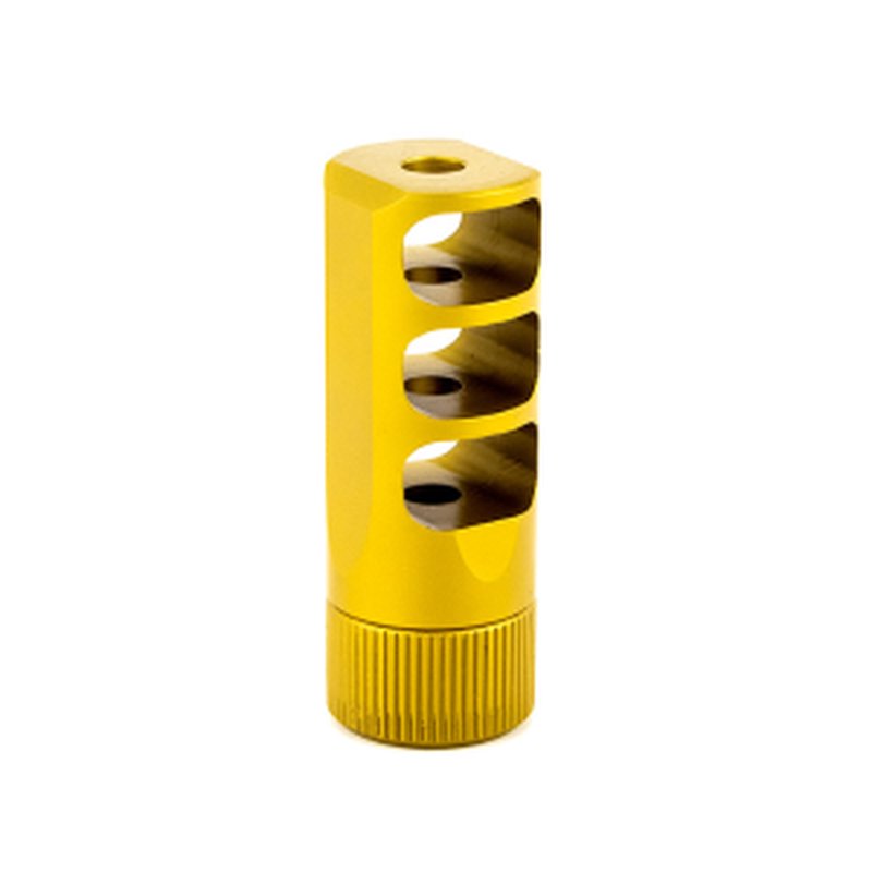 Faxon Firearms GUNNER 3 Port Muzzle Brake MuzzLok 5.56 NATO TiN PVD