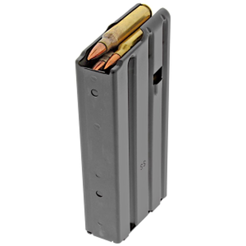 DURAMAG SS AR-15 Magazine, 20-round, .223/5.56 NATO/.300 AAC Blackout, Stainless Steel, Black with T-360 coating