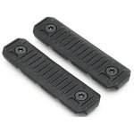 Strike Industries Cable Management M-LOK Rail Cover Long Polymer 2-Pack Black