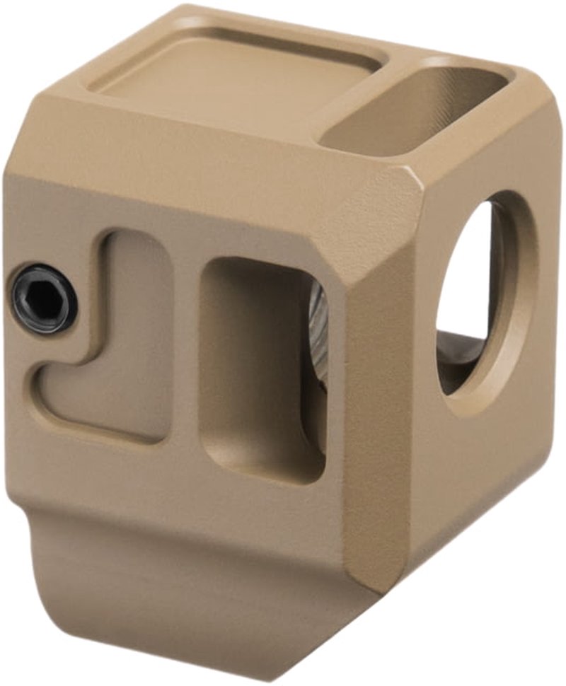 Herrington Arms HC43 Glock 43/43X/48 pistol compensator - 9mm, 1/2x28