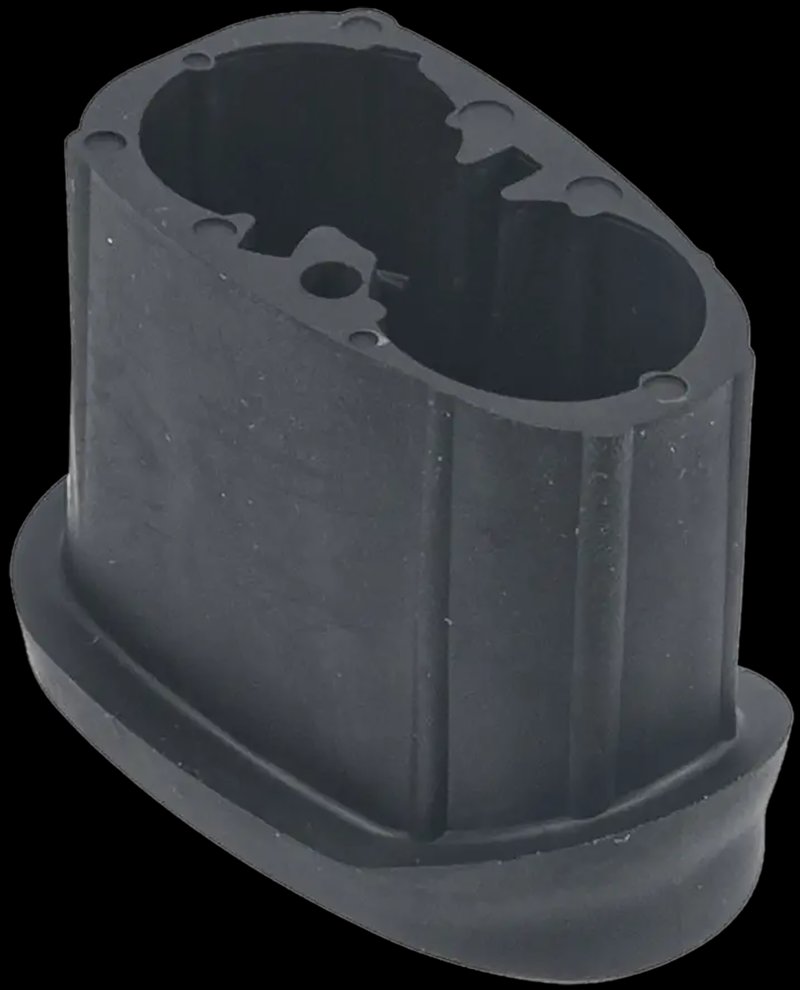 Die Free Co Angled M-LOK Grip Plug Tiger Claw 10° Black Rubber