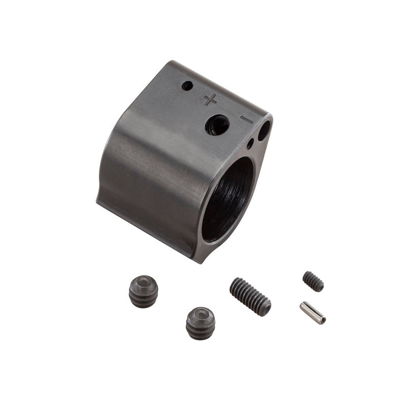 Luth-AR GB-750-A .750 Adjustable Low-Profile Gas Block, 4140 Steel Black Nitride