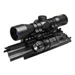 NcSTAR AK Sights N' Lights Combo with Tri-Mount, 4x30 Scope, Rings and LED Light - KAKSCRFS