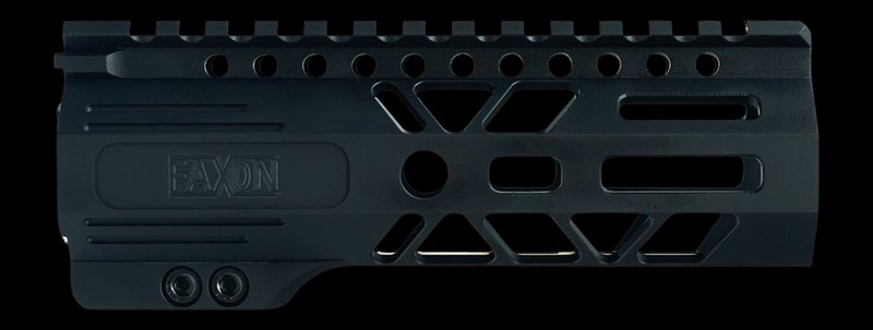 Faxon Firearms Streamline AR-15 Handguard M-LOK 6 in Hardcoat Anodized FFHGMLOK6G415