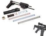 Dead Foot Arms Subcompact Weapon 2.5in Stock for 9mm AR Platform Rifles Gen 2 Black Anodized