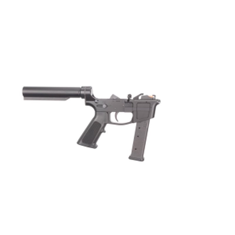 Foxtrot Mike 9MM Ambi Billet Lower, Mil Spec Tube w/ A2 Grip- 1-27 rd Magazine - FM9A-M2