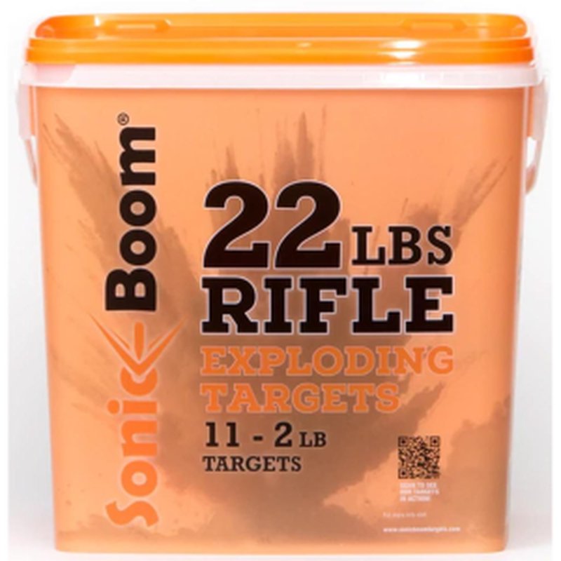 Sonic Boom Exploding Rifle Targets Bucket 2 lb 11 pk