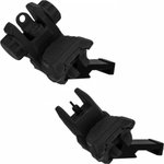 Tacfire 45 Degree Polymer Flip-Up Sights - Black - IS008B-45
