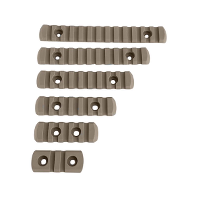 Hera Arms M-LOK Picatinny Rail Section Tan 6PK