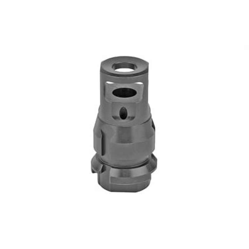 Dead Air Armament Key Mount Muzzle Brake w/ .38 Bore & 5/8x24 Threads, Black - DA111