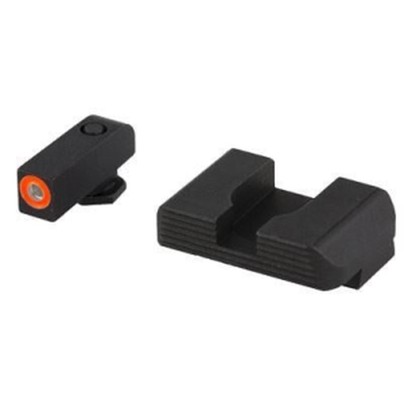 AmeriGlo Hackathorn Sight Set for Glock 42/43 Green Tritium Orange Front