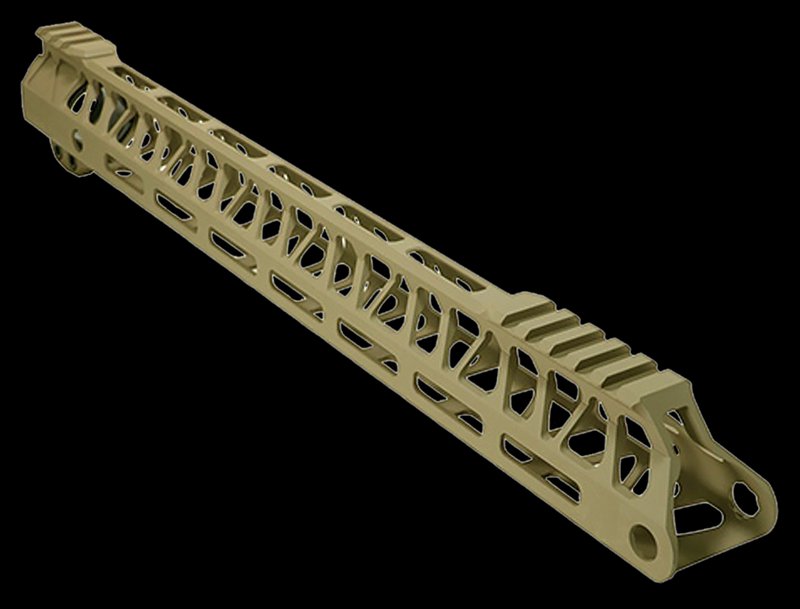 Timber Creek M-LOK Ultralight Enforcer 15 Inch Handguard, FDE