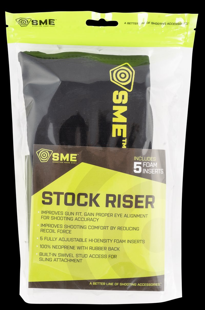 SME SME-RSR Stock Riser Black Neoprene for AR-15