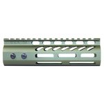 Guntec USA 4in Ultra Lightweight Thin M-LOK System Handguard w/ Monolithic Top Rail
