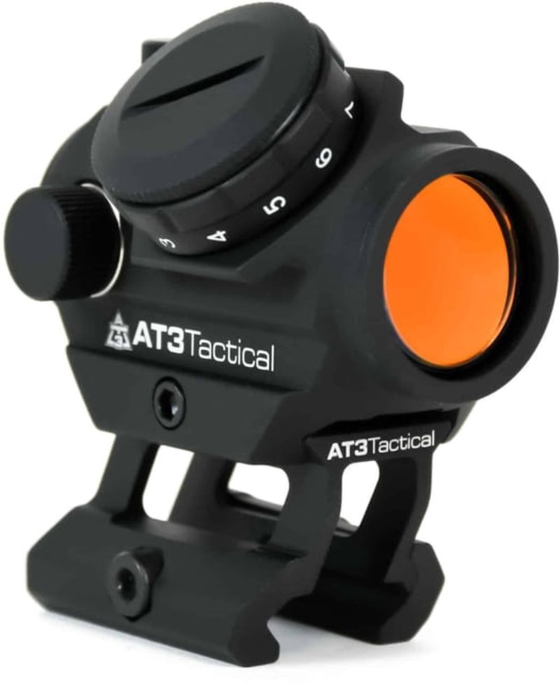 AT3 Tactical PRO 1x23mm 2 MOA Micro Red Dot Reflex Sight w/ Riser Mount & Armor