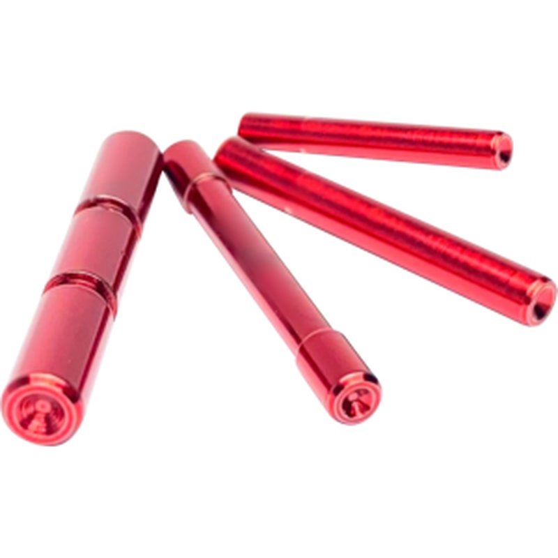 Cross Armory CRG4PSRD 4-Pin Set (Gen 4 Glock) Dimpled Extended Red 4140 Steel