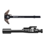 Aero Precision AR15 BREACH Ambi Charging Handle with Large Lever - Black/Kodiak Brown, 5.56 Black Nitride BCG Bundle