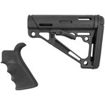 Hogue OverMolded AR-15 M16 Stock Kit Black Rubber Commercial Tube