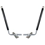 C.E. Smith 27647 Angled PVC Post Guide-Ons 40in Black Pair