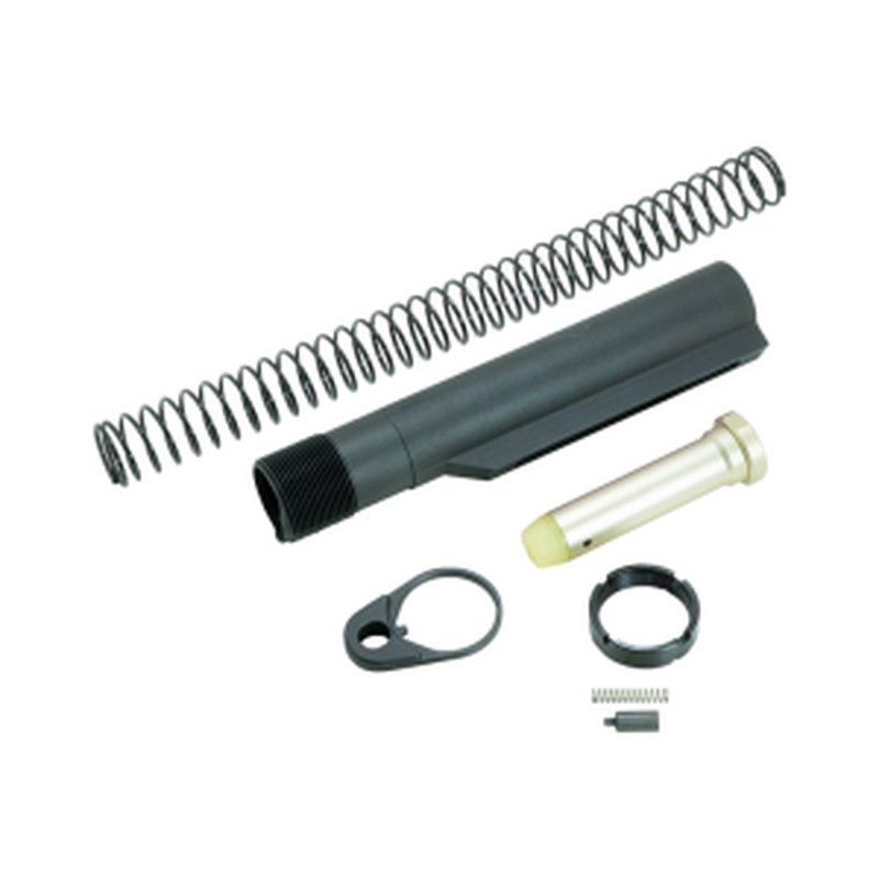Timber Creek Outdoors ARBTKBL Buffer Tube Kit Black AR-15 Carbine With Buffer Spring And Castle Nut