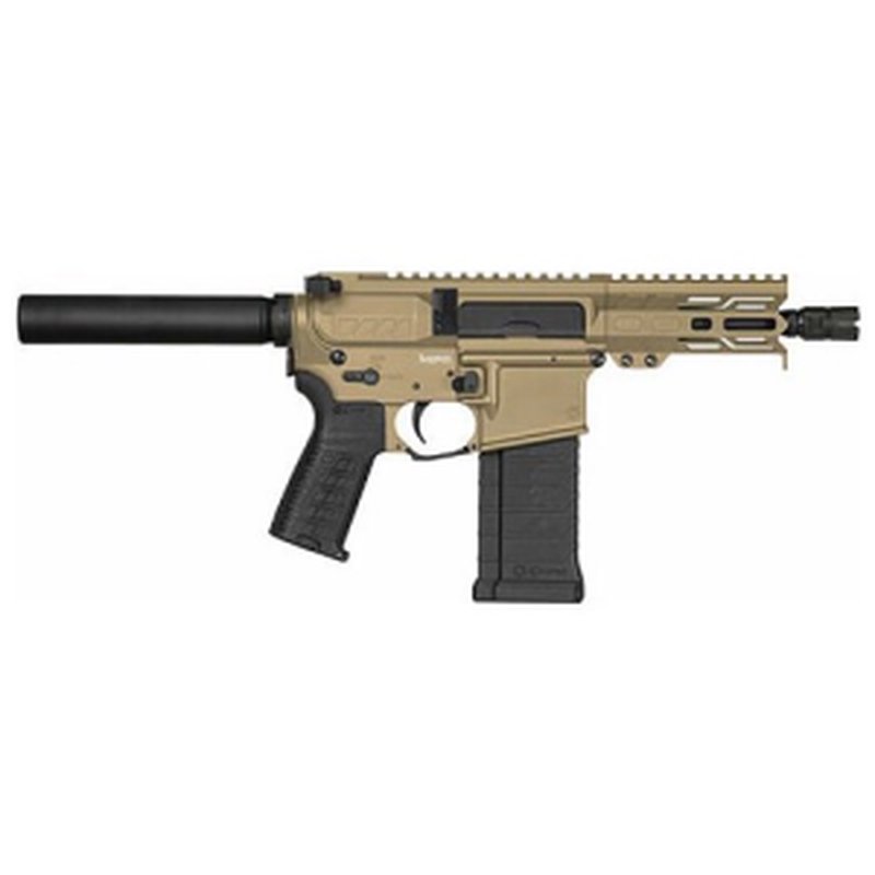 CMMG Mk4 Banshee 5.7x28mm Pistol with 5in Barrel Tube Coyote Tan