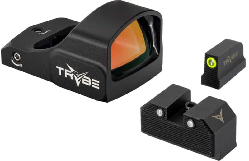 TRYBE Optics 1x24mm Mini Advanced Ruggedized Optic Red Dot Sight, RMR Footprint