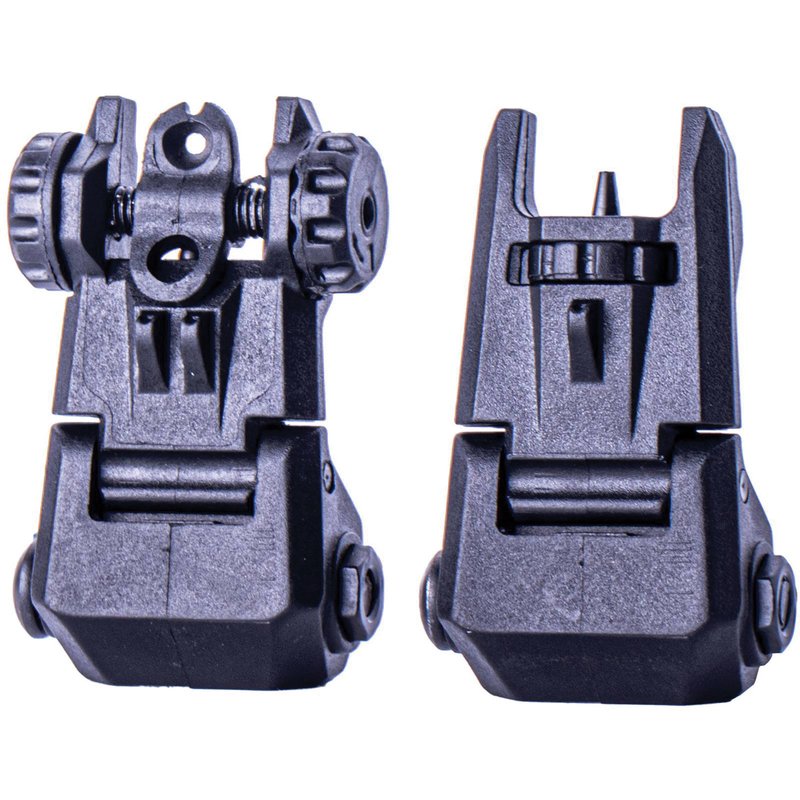 ATI Front/Rear Flip-Up Sight Set for AR-15 Adjustable A2 Front Post