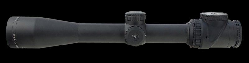 Trijicon AccuPoint 200110 Matte Black 2.5-12.5x 42mm Scope with 30mm Tube Mil-Dot Crosshair and Green Dot Reticle TR26