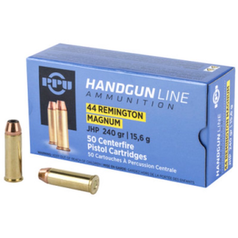 Prvi Partisan PPH44MH 44 Remington Magnum JHP 240 Grain 50-Round Box