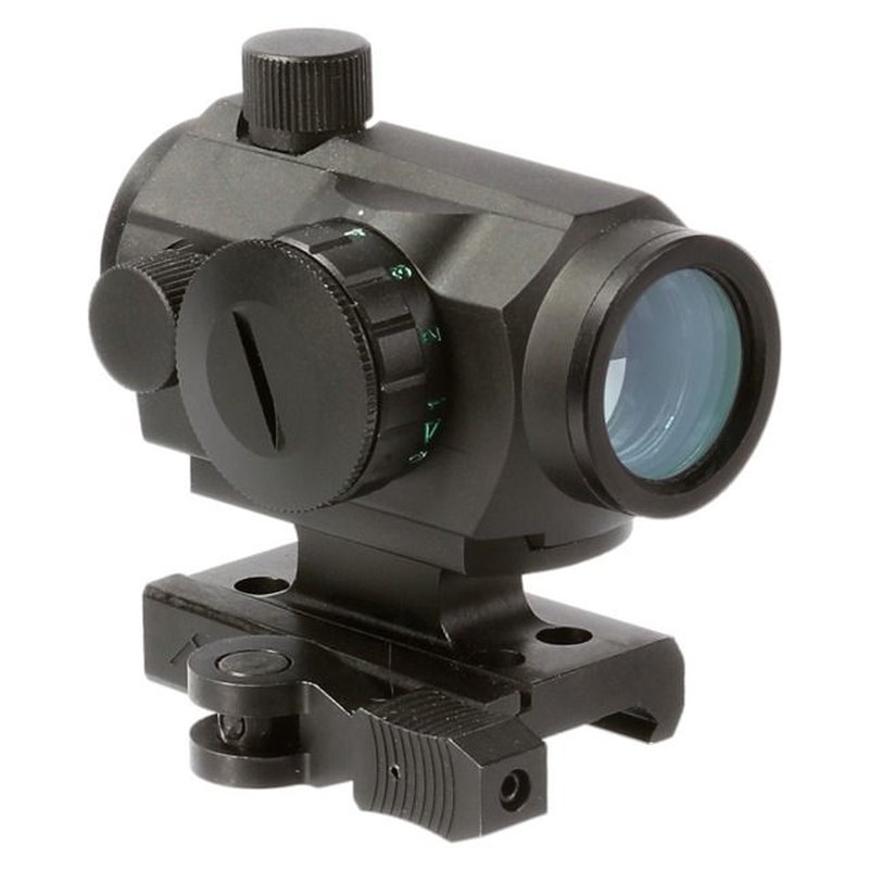 AIM Sports Inc 1X20 Dual Illuminated Micro Dot w/QD Lower 1/3 Co-Witness Riser Black