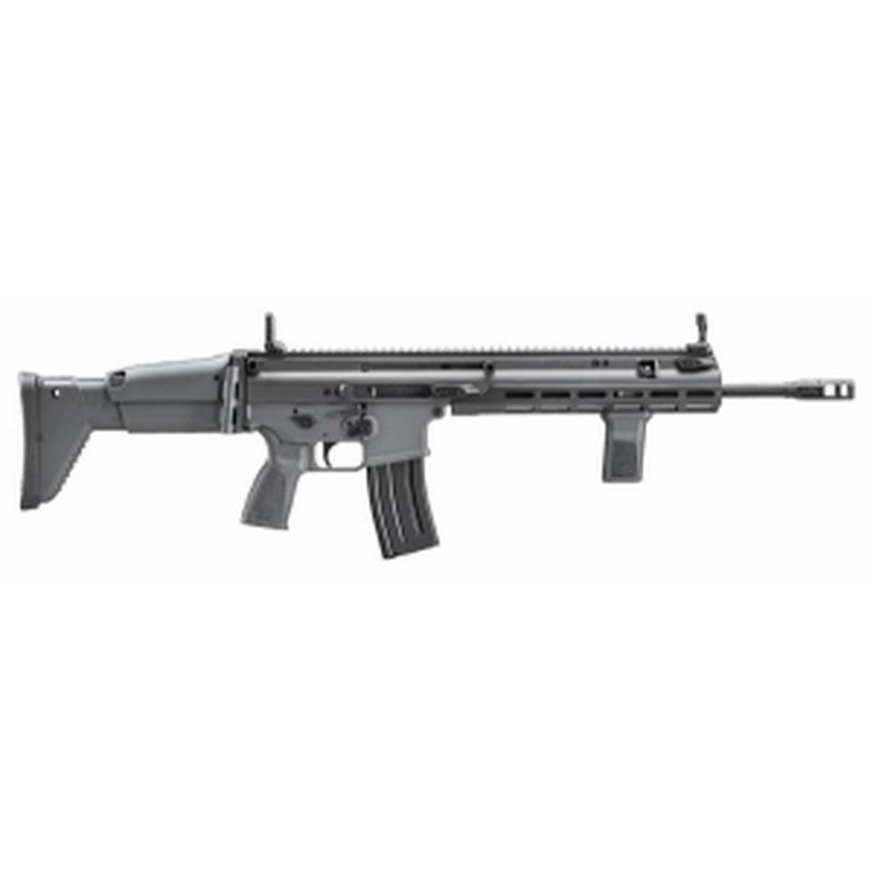 FN SCAR 16S .223 / 5.56 NATO 16\" Barrel 30rd Semi-Auto Rifle, Gray, Short Stroke Gas Pistol W/ Adjustable Gas Regulator, Suppressor Ready